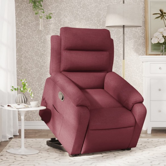 Fauteuil inclinable rouge bordeaux tissu