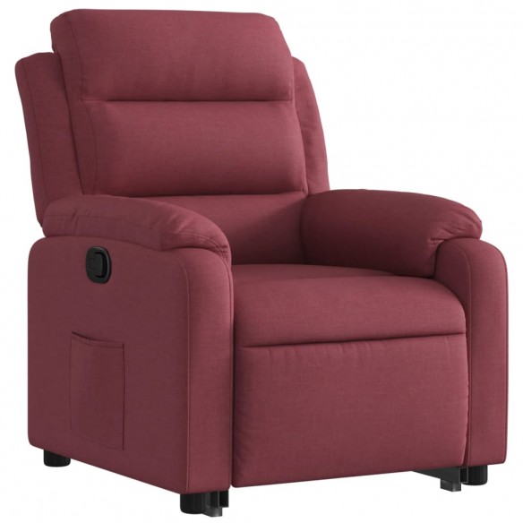 Fauteuil inclinable rouge bordeaux tissu