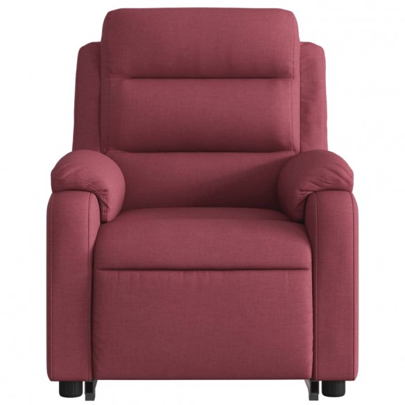 Fauteuil inclinable rouge bordeaux tissu