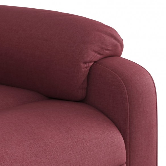 Fauteuil inclinable rouge bordeaux tissu