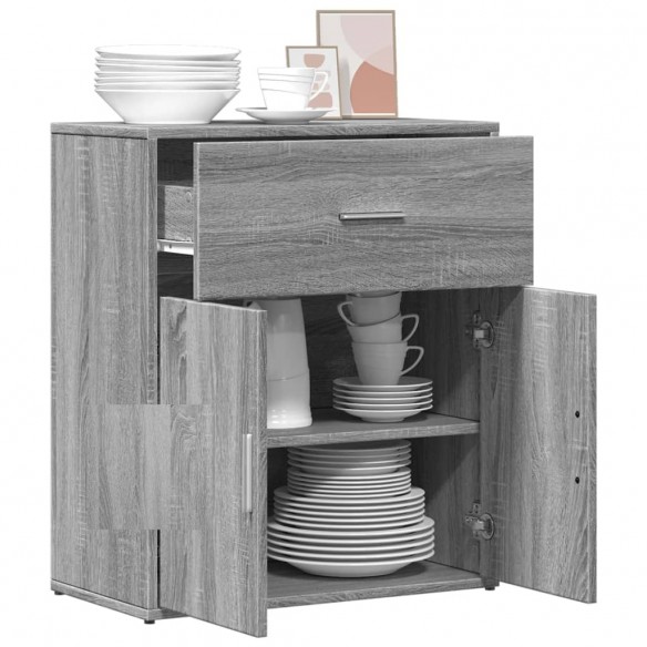 Buffet sonoma gris 60x31x70 cm bois d'ingénierie