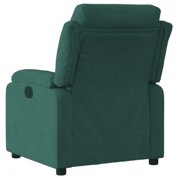 Fauteuil inclinable vert foncé velours