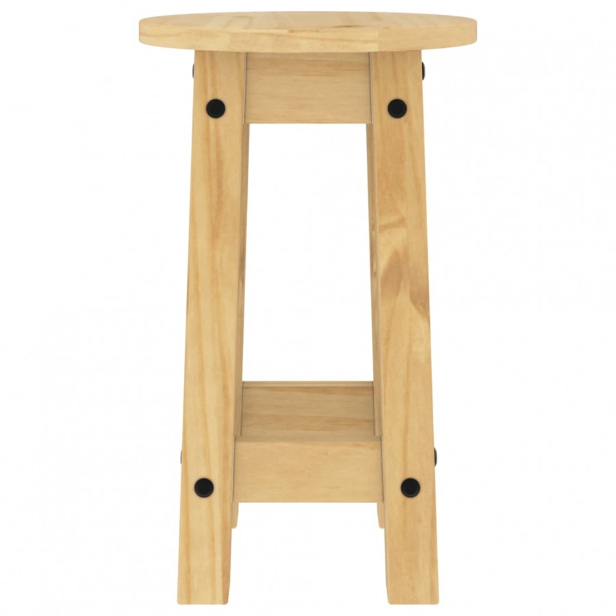 Tabourets de bar lot de 2 bois massif de pin