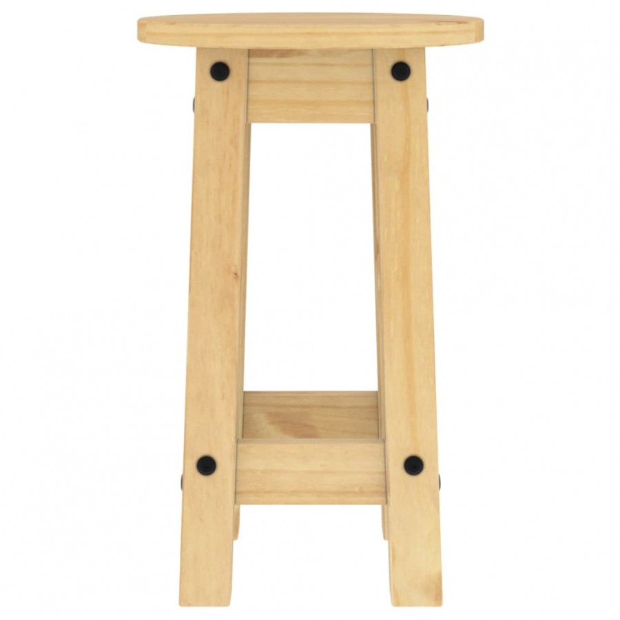 Tabourets de bar lot de 2 bois massif de pin