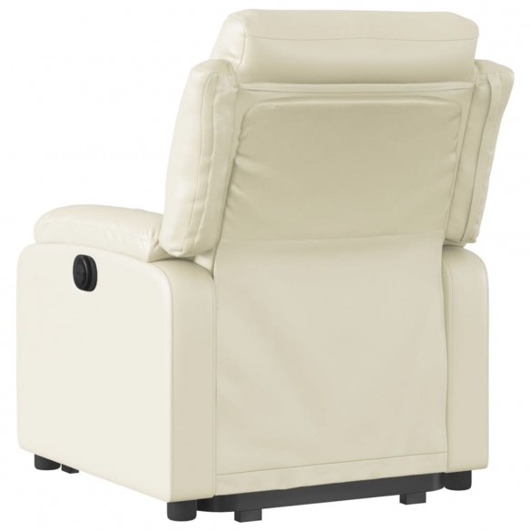 Fauteuil inclinable Crème Similicuir