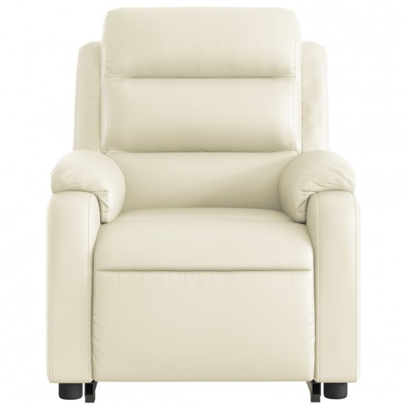 Fauteuil inclinable Crème Similicuir