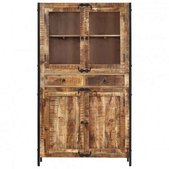 Buffet 100x40x175 cm bois de manguier brut massif