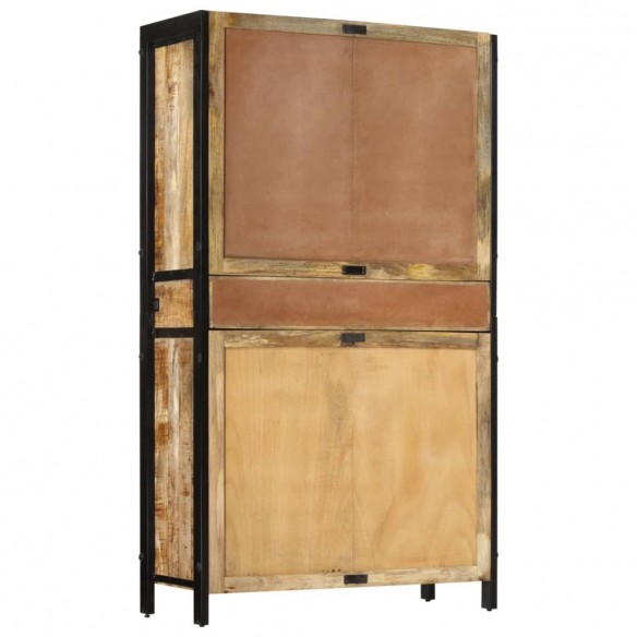 Buffet 100x40x175 cm bois de manguier brut massif