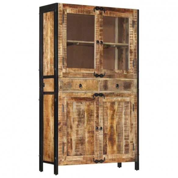 Buffet 100x40x175 cm bois de manguier brut massif