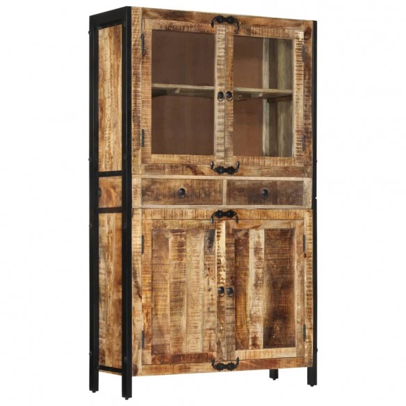 Buffet 100x40x175 cm bois de manguier brut massif