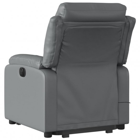 Fauteuil inclinable de massage Gris Similicuir