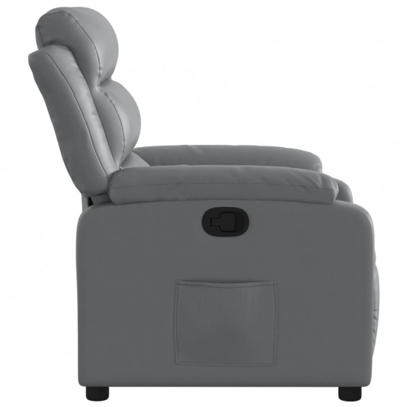 Fauteuil inclinable Gris Similicuir