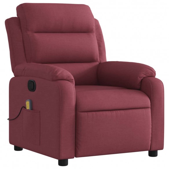 Fauteuil de massage inclinable Rouge bordeaux Tissu