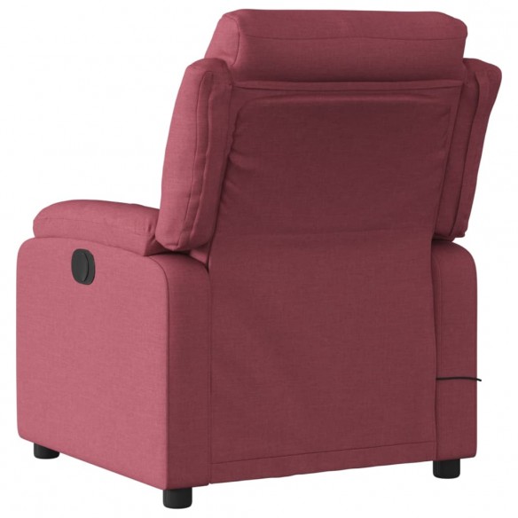 Fauteuil de massage inclinable Rouge bordeaux Tissu