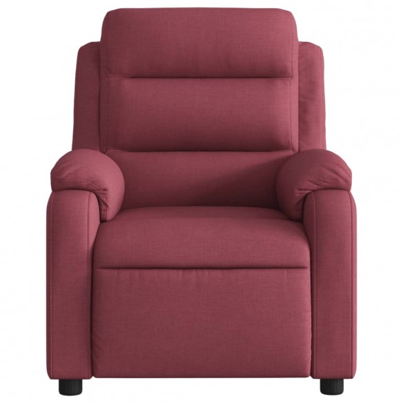 Fauteuil de massage inclinable Rouge bordeaux Tissu