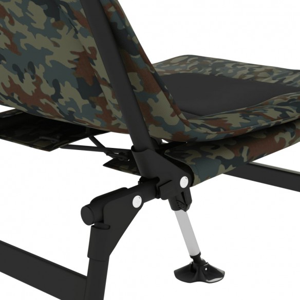 Chaise de pêche avec pieds à boue réglables pliable camouflage