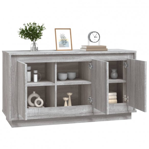 Buffet sonoma gris 102x35x55 cm bois d'ingénierie