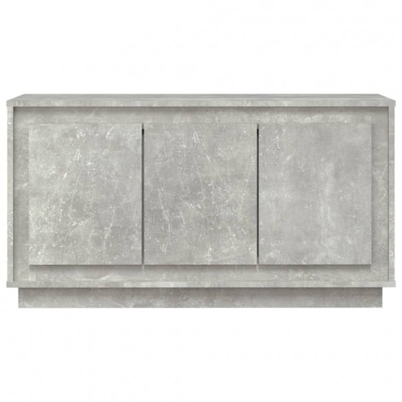 Buffet gris béton 102x35x55 cm bois d'ingénierie