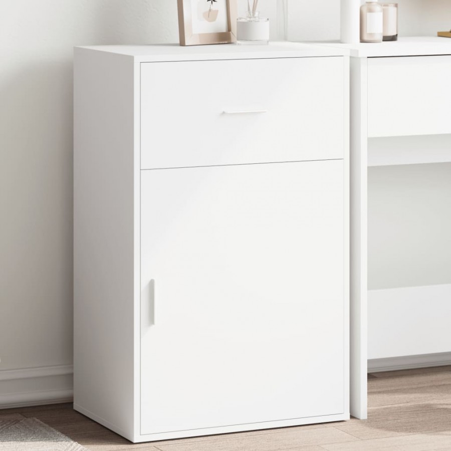 Armoire de rangement blanc 56,5x39x90 cm bois d'ingénierie