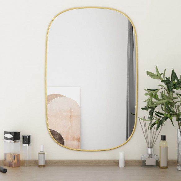 Miroir mural Doré 70x45 cm