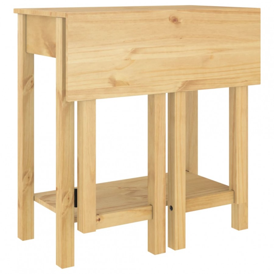 Ensemble de bar 5 pcs Bois de pin massif
