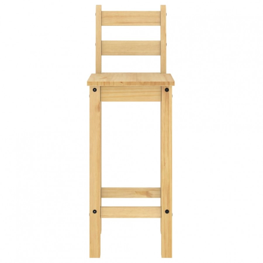 Ensemble de bar 5 pcs Bois de pin massif