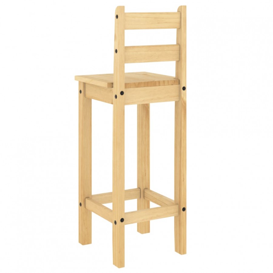 Ensemble de bar 5 pcs Bois de pin massif
