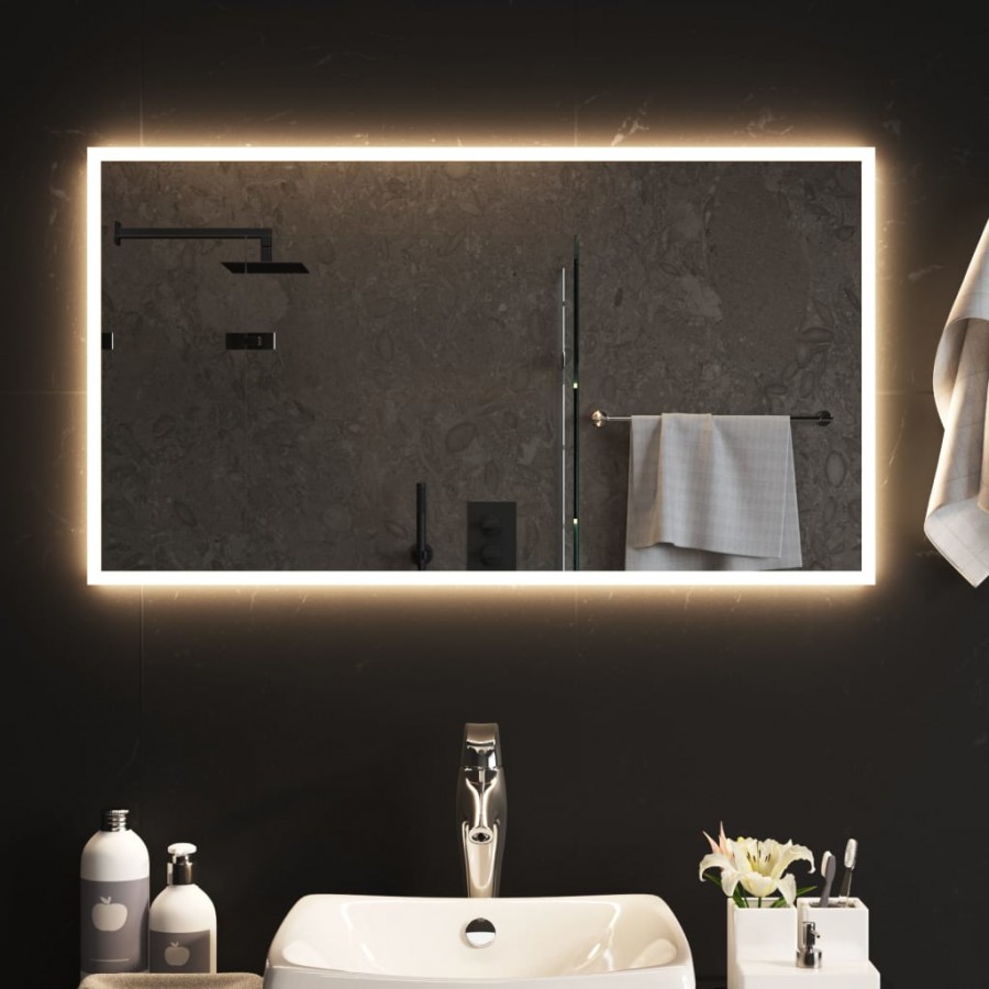 Miroir de salle de bain à LED 50x90 cm