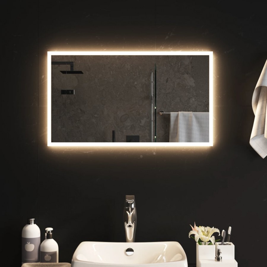Miroir de salle de bain à LED 70x40 cm