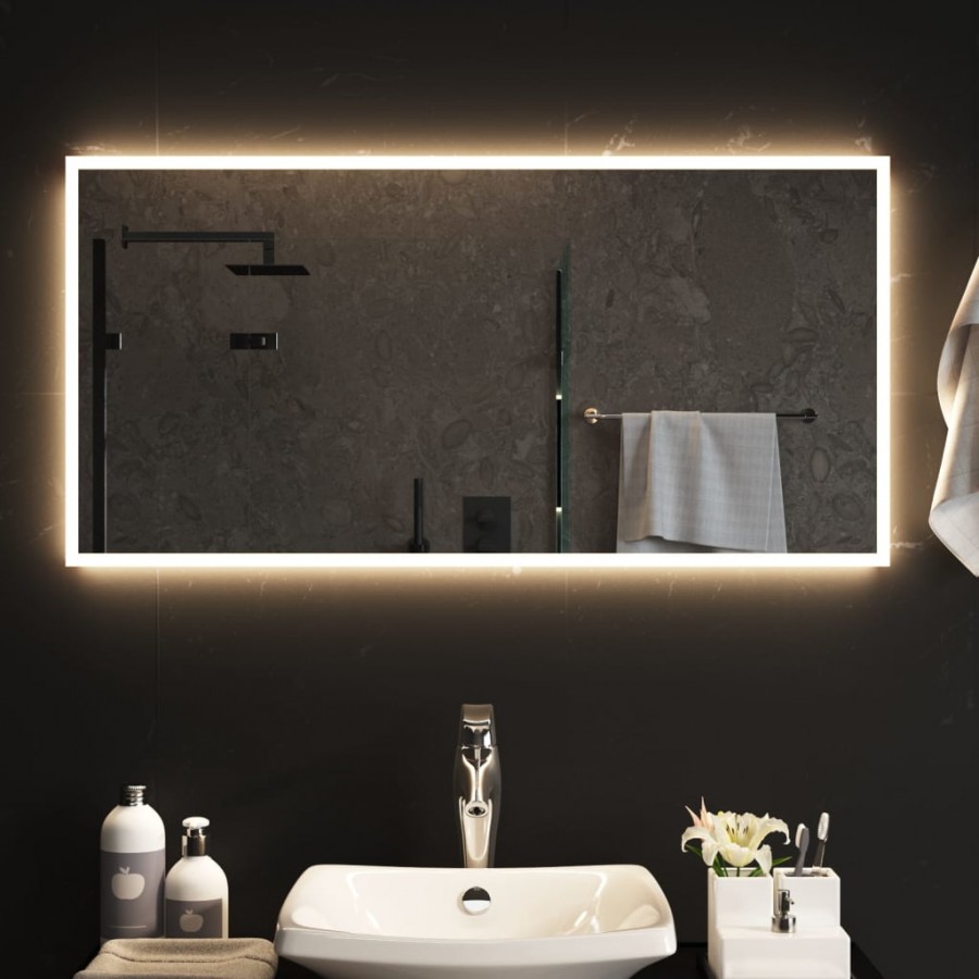 Miroir de salle de bain à LED 100x50 cm
