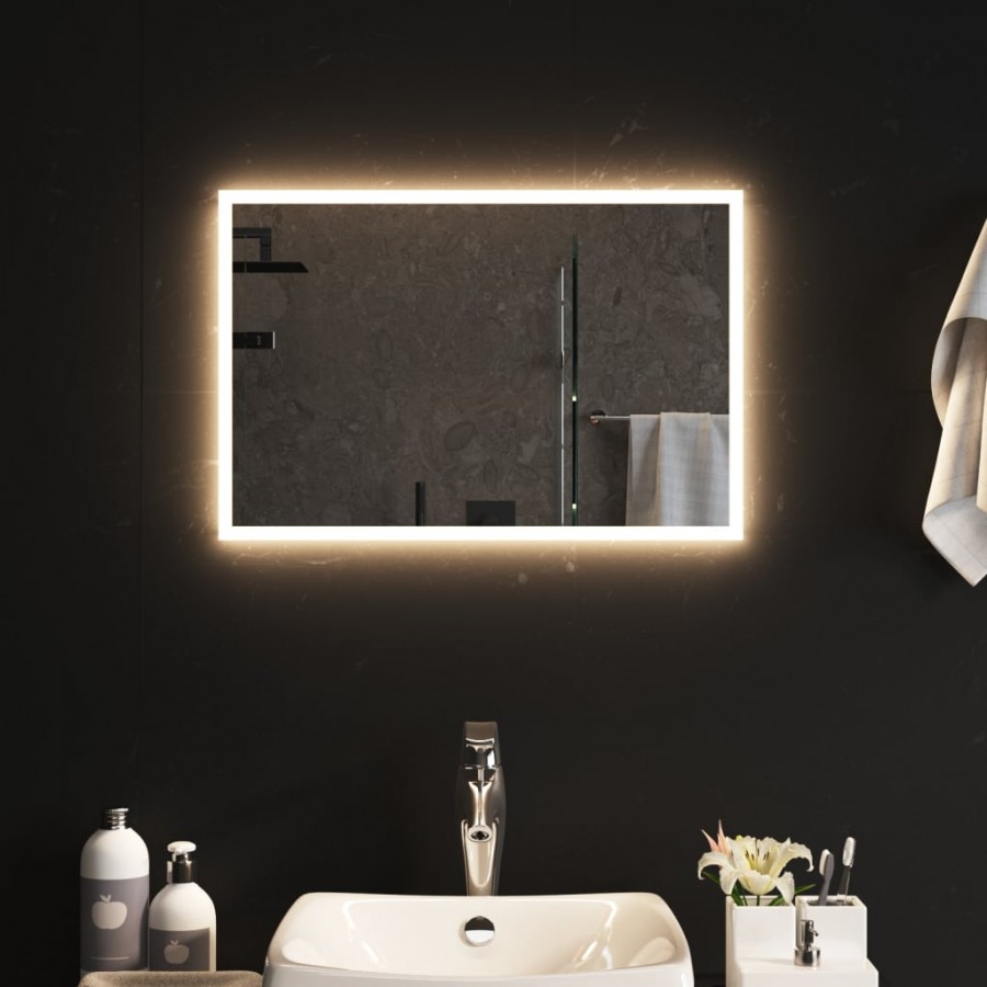 Miroir de salle de bain à LED 60x40 cm