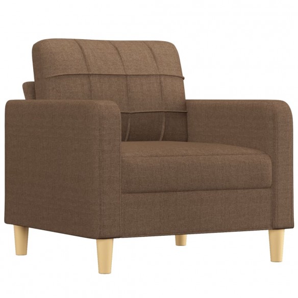 Fauteuil Marron 60 cm Tissu