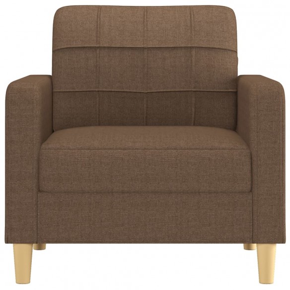 Fauteuil Marron 60 cm Tissu