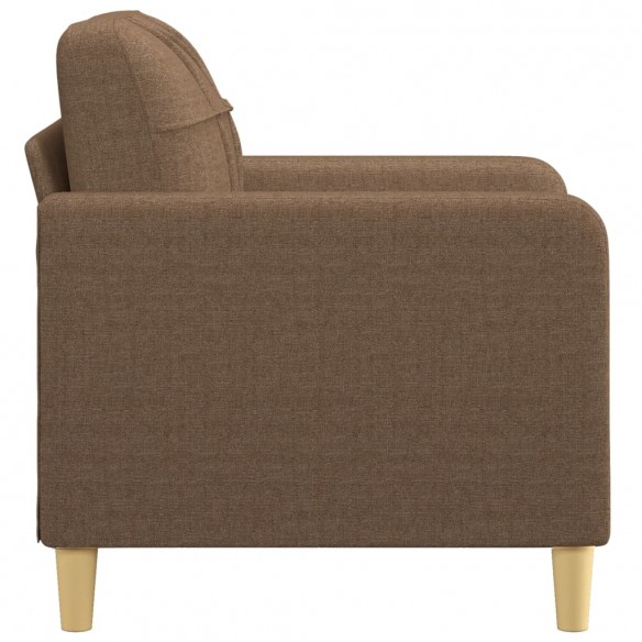 Fauteuil Marron 60 cm Tissu