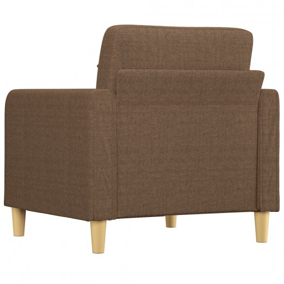 Fauteuil Marron 60 cm Tissu