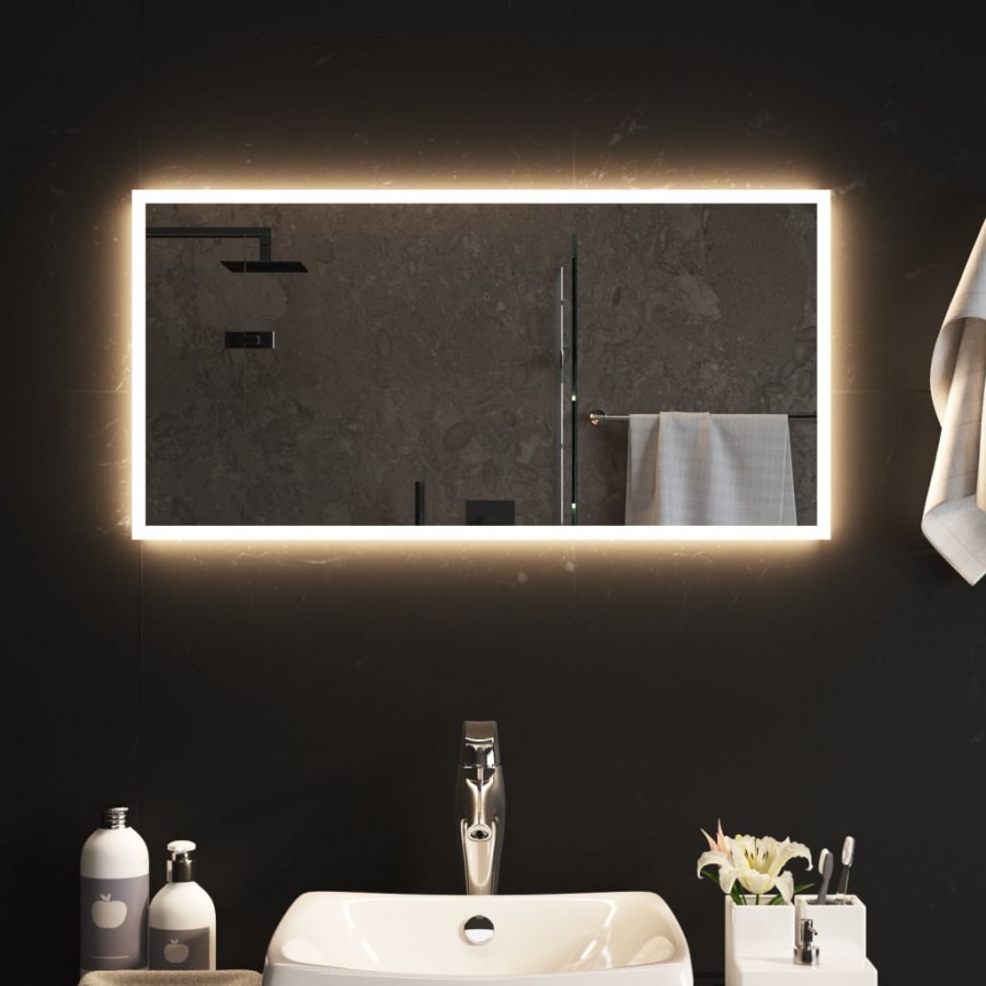 Miroir de salle de bain à LED 40x80 cm
