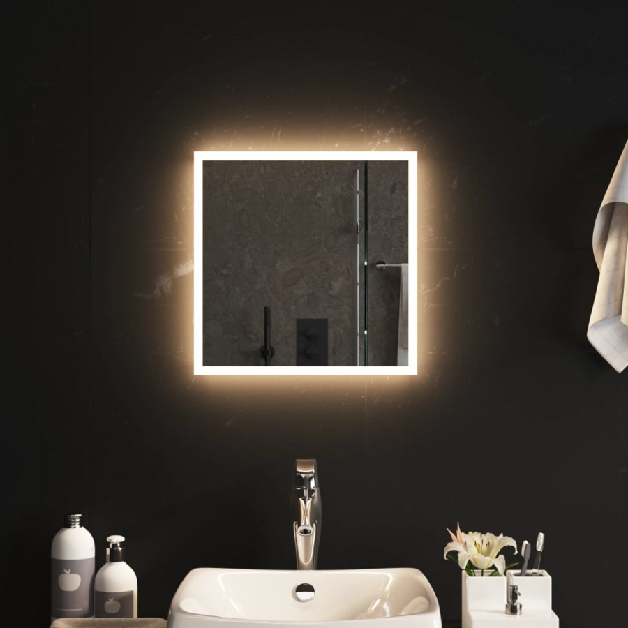 Miroir de salle de bain à LED 40x40 cm