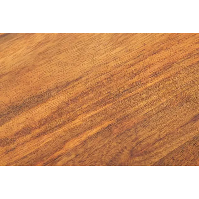 Table de chevet en bois massif de manguier – Design artisanal avec façade 3D sculptée