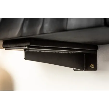 Meuble TV suspendu SCORPION 160 cm – Bois massif de manguier noir sculpté à la main, design moderne