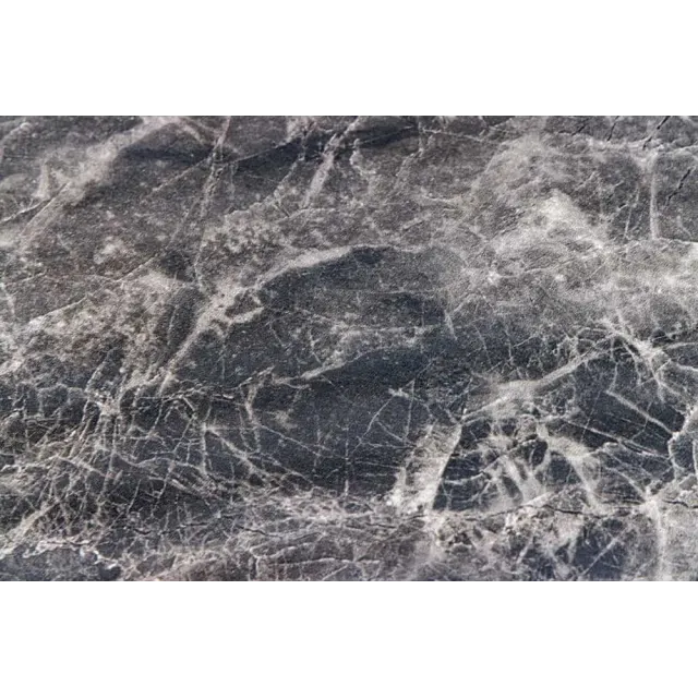 Table à manger ronde UNIQUE Ø120 cm – Plateau en céramique noire effet marbre & pied colonne Table à manger ronde UNIQUE Ø120 cm – Plateau en céramique noire effet marbre & pied colonne