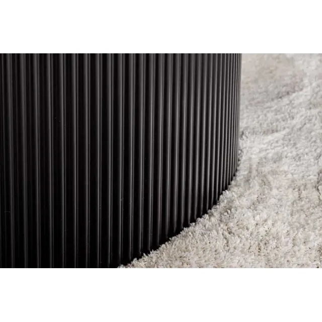 Table à manger ronde UNIQUE Ø120 cm – Plateau en céramique noire effet marbre & pied colonne Table à manger ronde UNIQUE Ø120 cm – Plateau en céramique noire effet marbre & pied colonne