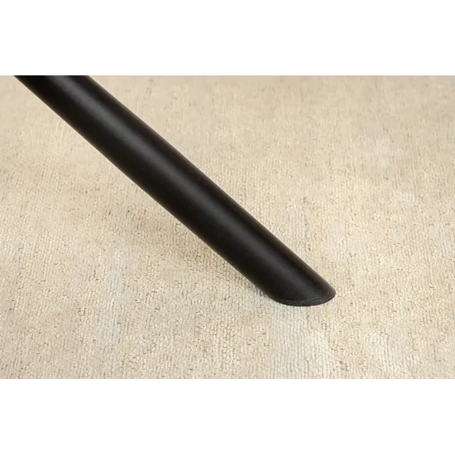 Chaise rétro pivotante UNIQUE – Tissu chenille vert avec accoudoirs & pieds en métal noir