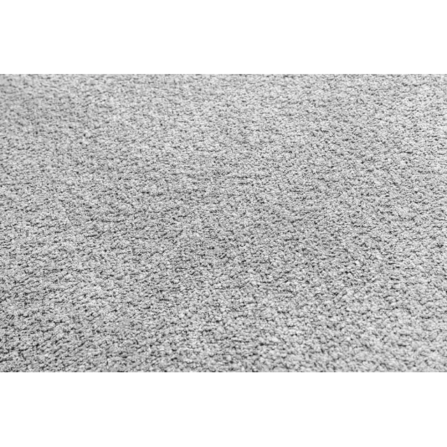 Pouf HEAVEN 100 cm – Grand pouf en tissu bouclé gris avec assise à ressorts et housse amovible