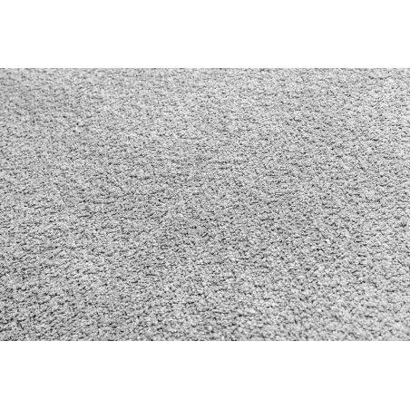 Pouf HEAVEN 100 cm – Grand pouf en tissu bouclé gris avec assise à ressorts et housse amovible