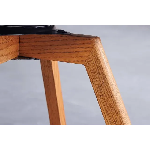 Chaise design BALTIC pivotante – Bouclé gris, pieds en chêne naturel | Élégance scandinave & confort 360°