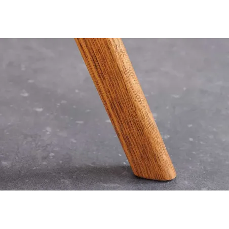 Chaise design BALTIC pivotante – Bouclé gris, pieds en chêne naturel | Élégance scandinave & confort 360°