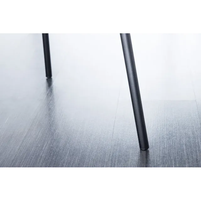 Chaise design VOGUE – Bouclé greige & pieds en métal noir mat | Élégance contemporaine et confort
