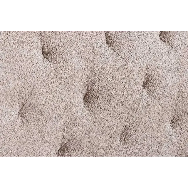 Canapé 3 places MAISON BELLE AFFAIRE – Style Chesterfield en bouclé greige, avec fonction lit et dossier inclinable