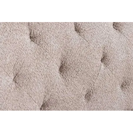 Canapé 3 places MAISON BELLE AFFAIRE – Style Chesterfield en bouclé greige, avec fonction lit et dossier inclinable