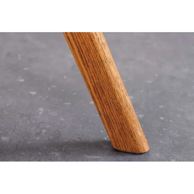 Chaise design BALTIC pivotante – Tissu bouclé beige & pieds en chêne naturel | Élégance nordique & confort moderne